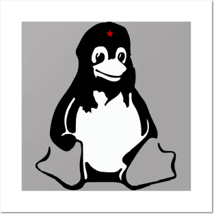 Linux tux Penguin Che guevara Posters and Art